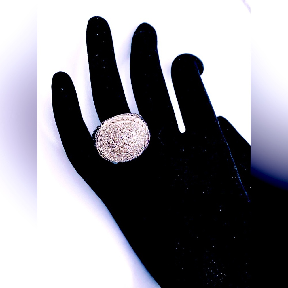 John Hardy Naga Dome Ring with Diamonds